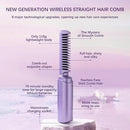 Pente Glam Wave Sem Fio | Seu Cabelo Liso e Brilhante em Minutos