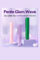 Pente Glam Wave Sem Fio | Seu Cabelo Liso e Brilhante em Minutos